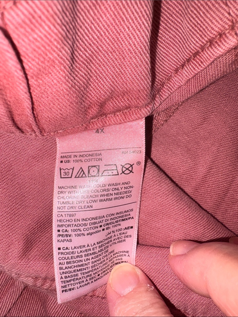 Old Navy High Rise Dusty Rose Drawstring Linen-Blend Plus Size 4X NWT! - Picture 11 of 15